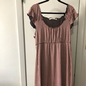 Flirty pink and black dress